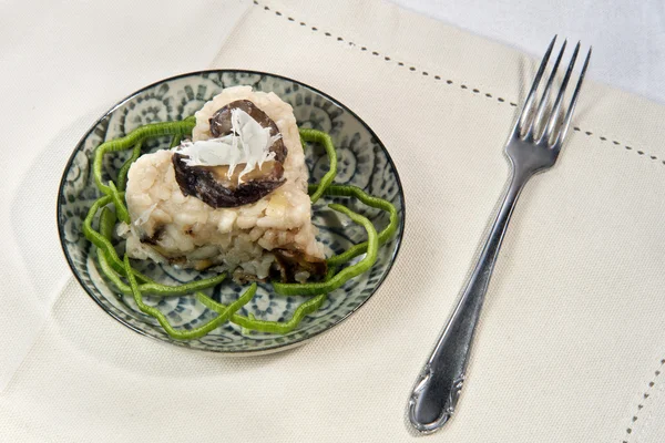Kestane risotto kalp şeklinde