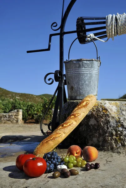 Enkla Medelhavet picknick — Stockfoto