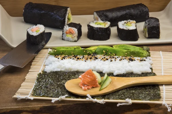 Maki sushi yapma rulo