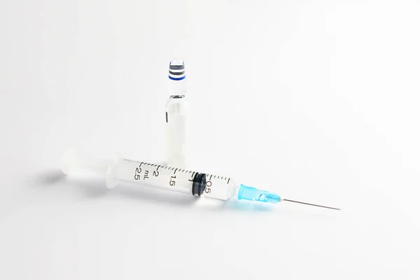 Coronavirus Covid Vial Vacuna Cuadro Ilustrativo Médico Laboratorio Con Tubo — Foto de Stock