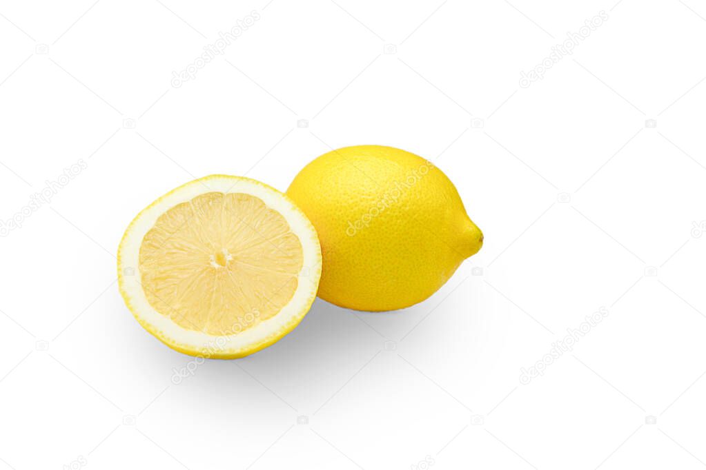 Lemon Isolated On White Background. High quality photo