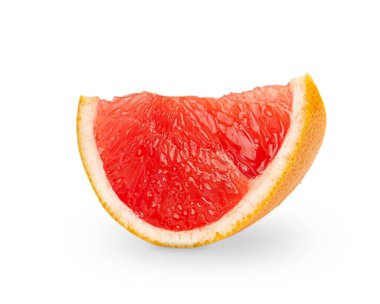 Beyaz arka planda taze greyfurt izole edildi. Yüksek kalite fotoğraf