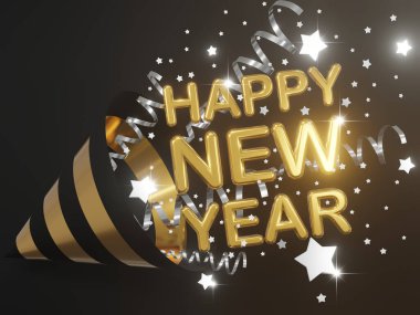 3D sunum - 3D Mutlu Yıllar, Mutlu Yeni Yıl 2021, Parti afiş şablonu, Tatil, poster, başlık, web sitesi, bayram yeni yıl konsepti.