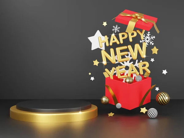 Render Frohes Neues Jahr Hintergrund Frohes Neues Jahr 2021 Party — Stockfoto