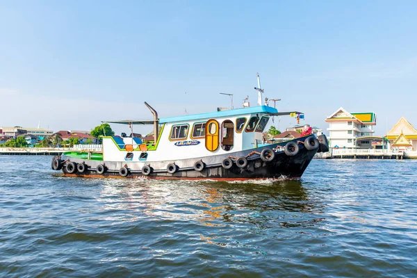 Město Řece Chao Phraya Bangkok Thajsko — Stock fotografie