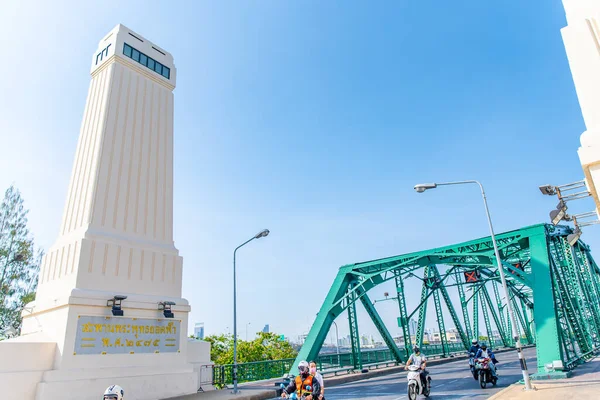 Bangkok Thajsko Května 2020 Phra Phuttha Yodfa Bridge Bangkok Thajsko — Stock fotografie