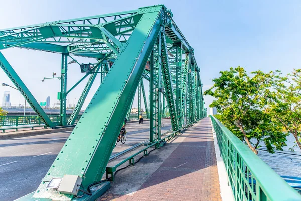 Bangkok Thailand May 2020 Phra Phuttha Yodfa Bridge Bangkok Thailand — Stock Photo, Image