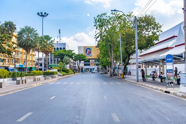 Bangkok Tailândia Abril 2020 Edifícios Antigos Estrada Tanao Perto Monumento — Fotografia de Stock