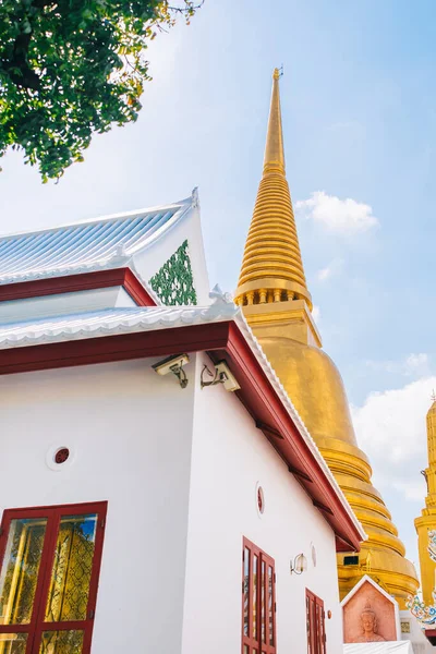 Bangkok Thajsko Dubna 2020 Chrám Wat Bowonniwet Ratchaworawihan Chrám Mají — Stock fotografie