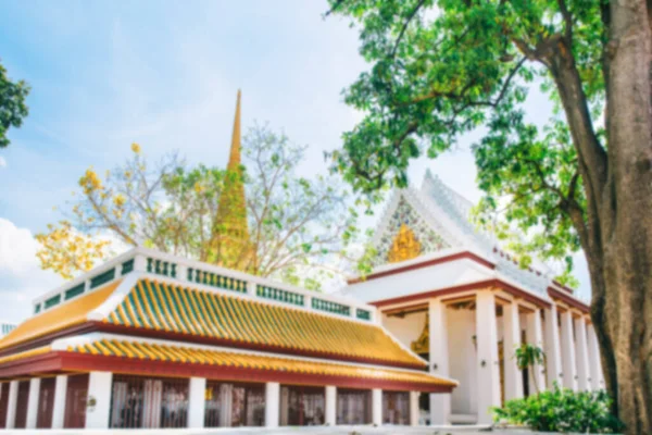 Bangkok Tailândia Abril 2020 Templo Wat Bowonniwet Ratchaworawihan Templo Tem — Fotografia de Stock