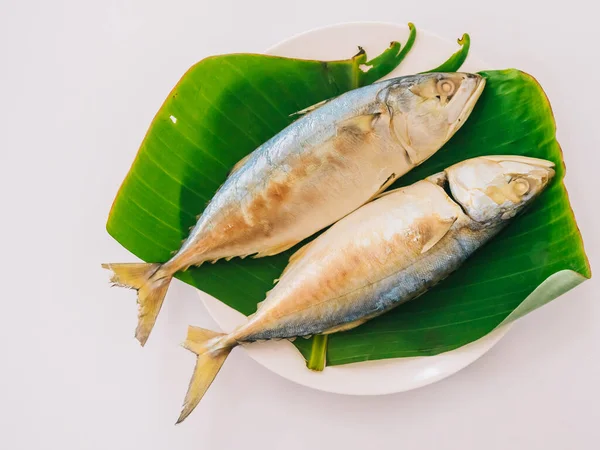 サバの燻製 タイのメーコン産新鮮なサバ タイ料理 ラストレルジェ ブラチソマ — ストック写真