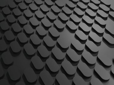 3D soyut kara kutu arkaplanı. Soyut konsept veri teknolojisi - 3D görüntüleme.