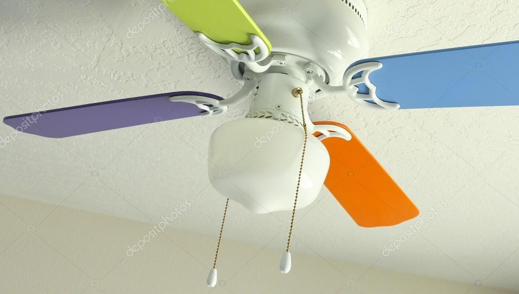 Colored Ceiling Fan Stock Photo C Falonkoontz 65210423