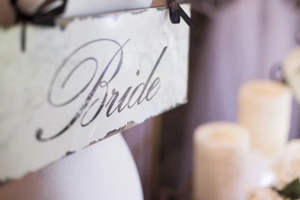 Bride Sign — Stock Photo, Image