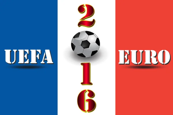 UEFA EURO 2016 à FRANCE — Image vectorielle