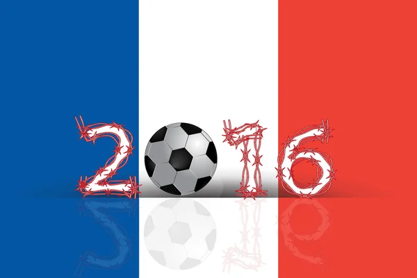 Championnat d'Europe de football 2016 en France — Image vectorielle