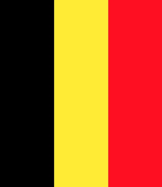 Bandiera Belgio con proporzione standard e modalità colore RGB — Vettoriale Stock