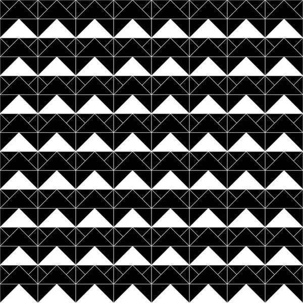 Triangoli geometrici bianco e nero — Vettoriale Stock