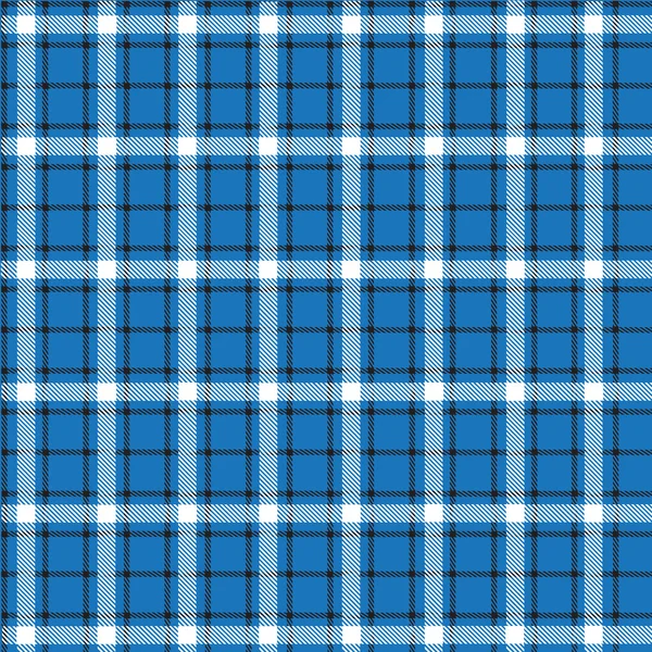 Plaid Pattern # Blue Blackground (linea in bianco e nero ) — Vettoriale Stock