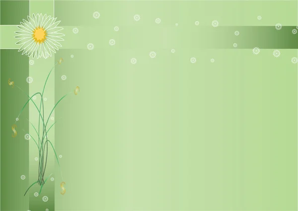 Fondo de primavera PowerPoint tamaño A4 — Vector de stock