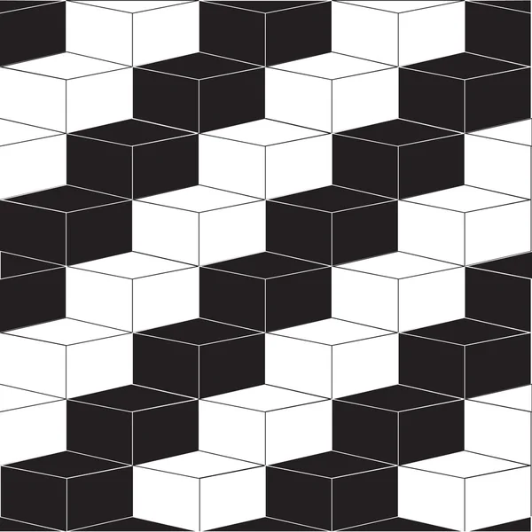 Геометрическая черно-белая квадратная коробка — стоковый вектор