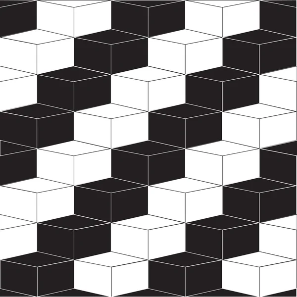 Geometrik siyah beyaz kare kutu