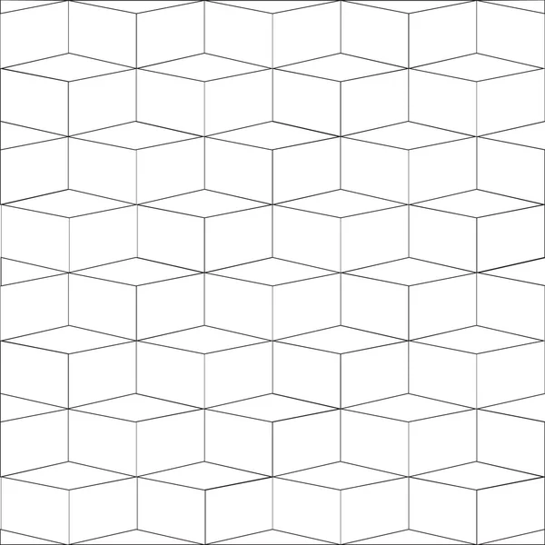 Beyaz arka plan üzerinde geometrik kare kutu siyah çizgi