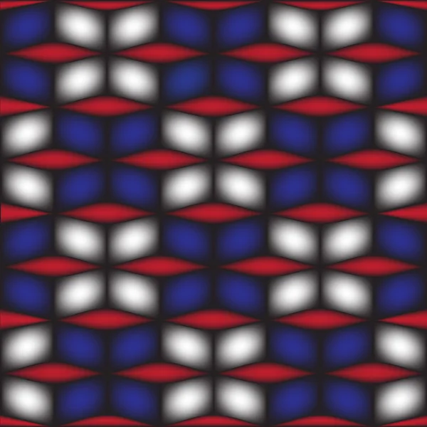 Γεωμετρική τετράγωνο κουτί μπλε μαύρο και κόκκινο φόντο — Διανυσματικό Αρχείο