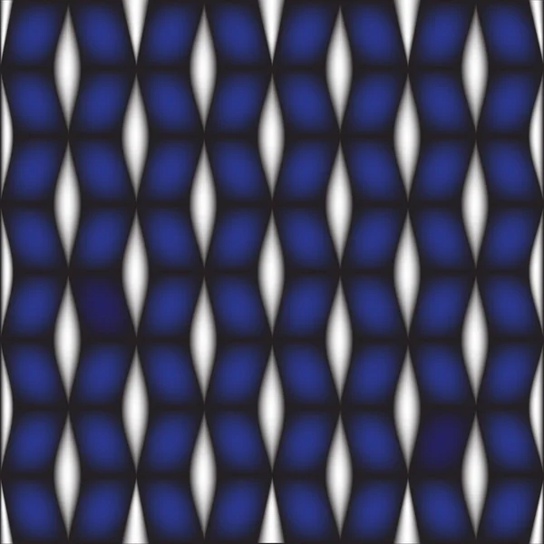Boîte carrée géométrique blanche et bleue — Image vectorielle