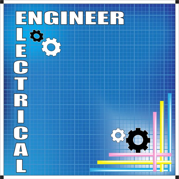 Plano de fundo do engenheiro elétrico —  Vetores de Stock