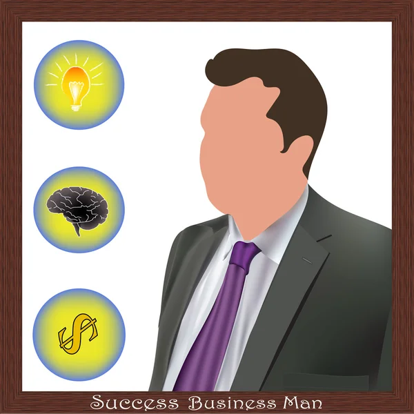 Uomo d'affari di successo — Vettoriale Stock