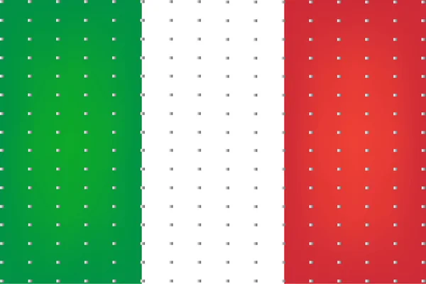 Bandera de Italia en el diseño de arte ilustrador vector ESP 10 — Vector de stock