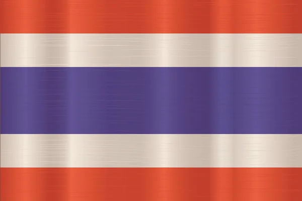 Drapeau thaïlandais dans la conception d'art, illustration vectorielle — Image vectorielle