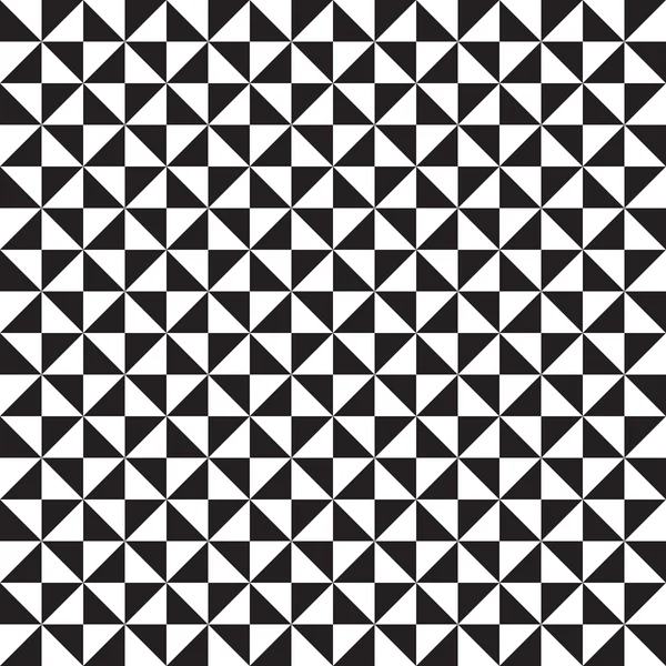 Geomatric 흑백 삼각형 패턴 — 스톡 벡터