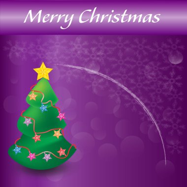 Menekşe arka plan üzerinde beyaz kar tanesi mutlu Noeller