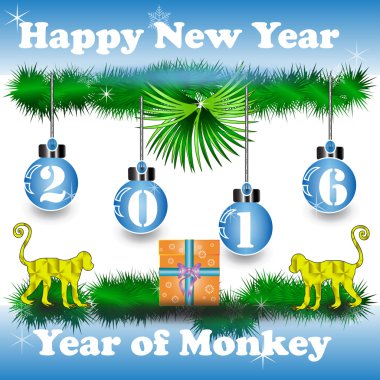 199. sene açık mavi renkli maymun 2016 yılı