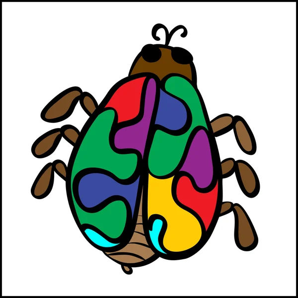 Векторный жук — стоковый вектор