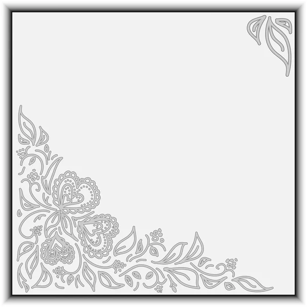 Frame with lace — Stock Vector