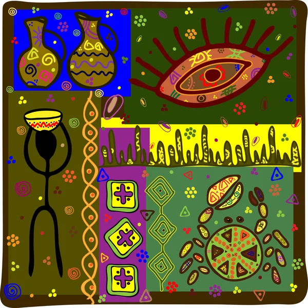 Background in African ethnic style — Stockový vektor