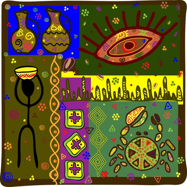 Background in African ethnic style