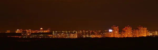 Night city on the horizon — Stock Photo, Image