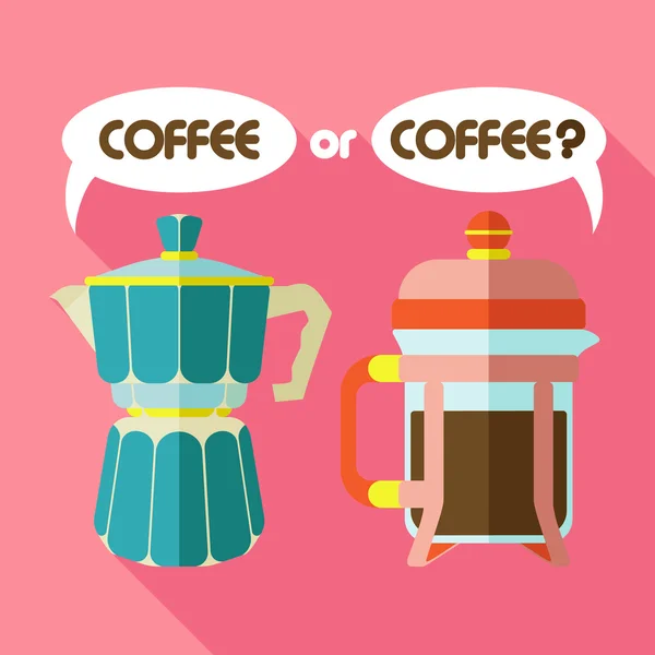 Deux cafés. — Image vectorielle