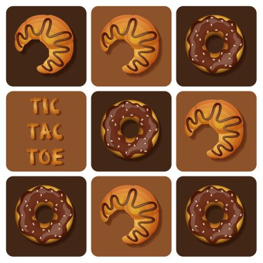 Tic Tac Toe kruvasan ve çörek