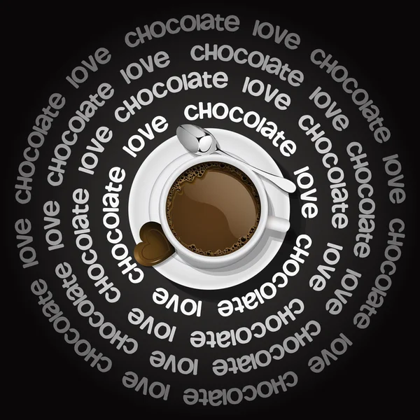 Tasse de chocolat chaud — Image vectorielle