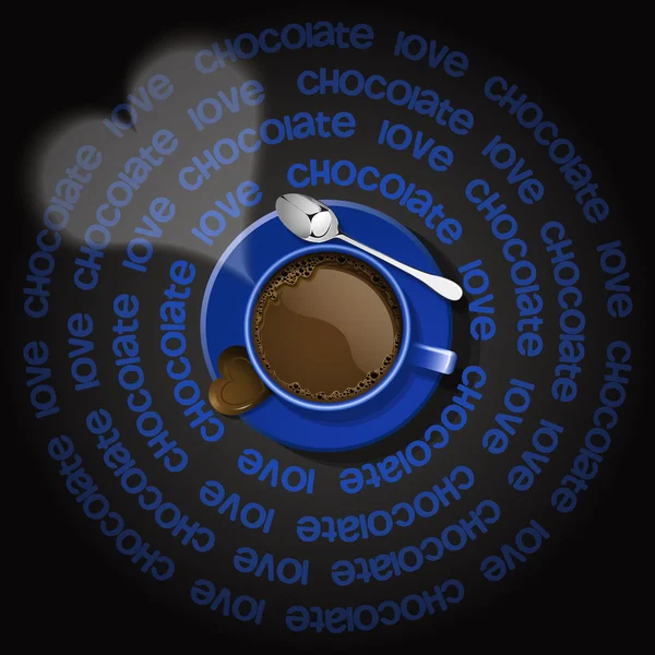 Tasse de chocolat chaud — Image vectorielle