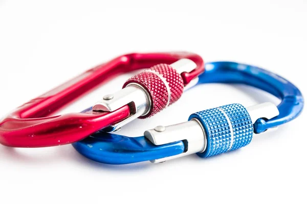 Carabiners for modern climbing — Stock Photo, Image