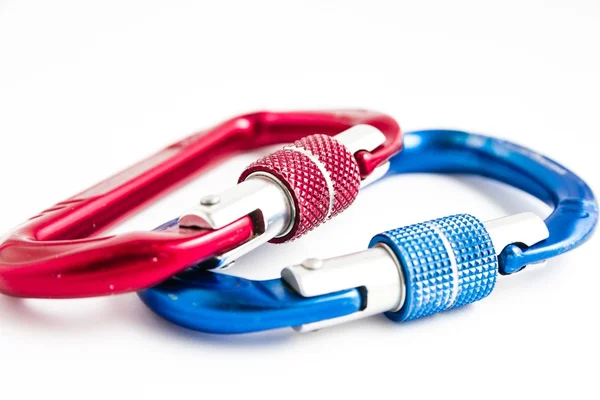 Carabiners for modern climbing — Stock Photo, Image