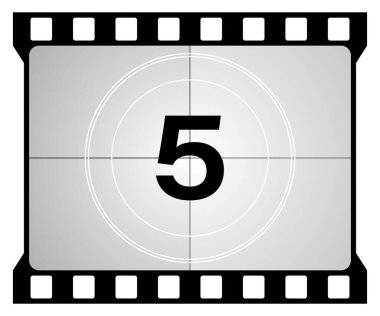 Beş numarada klasik bir geri sayım çerçevesi.