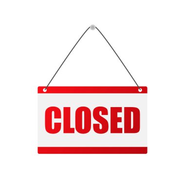 Vektör Kapalı Depo İşareti