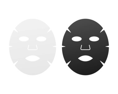 Yüz Maskesi Kozmetik Paketi. Beyaz arkaplanda yüz maskesi için paket tasarımı